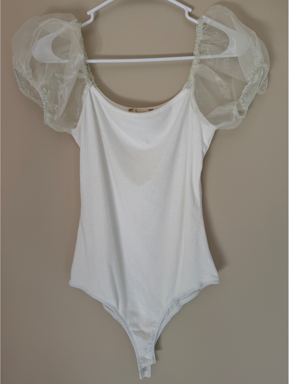 S Altar’d State ribbed bodysuit, off-white